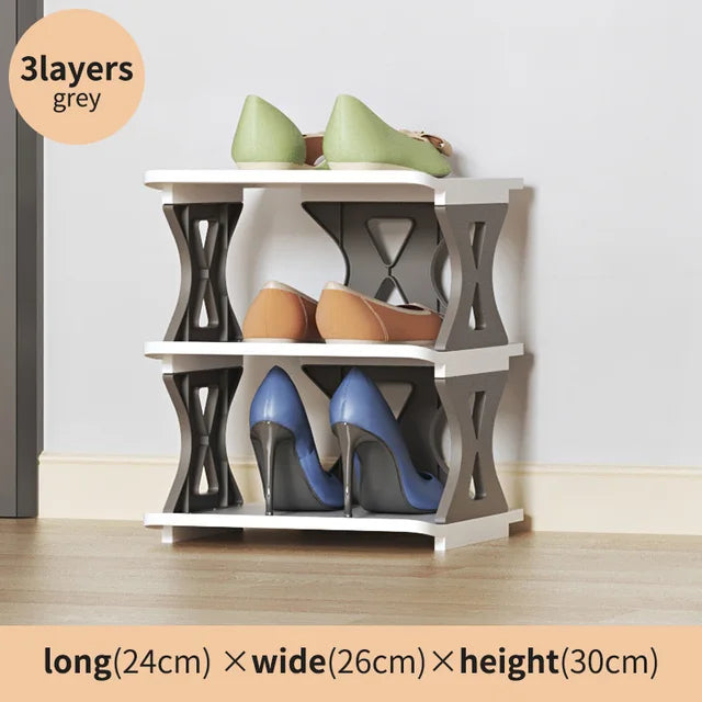 Tahoe Essentials Multi-Layer Plastic Shoe Rack – Organize with Style