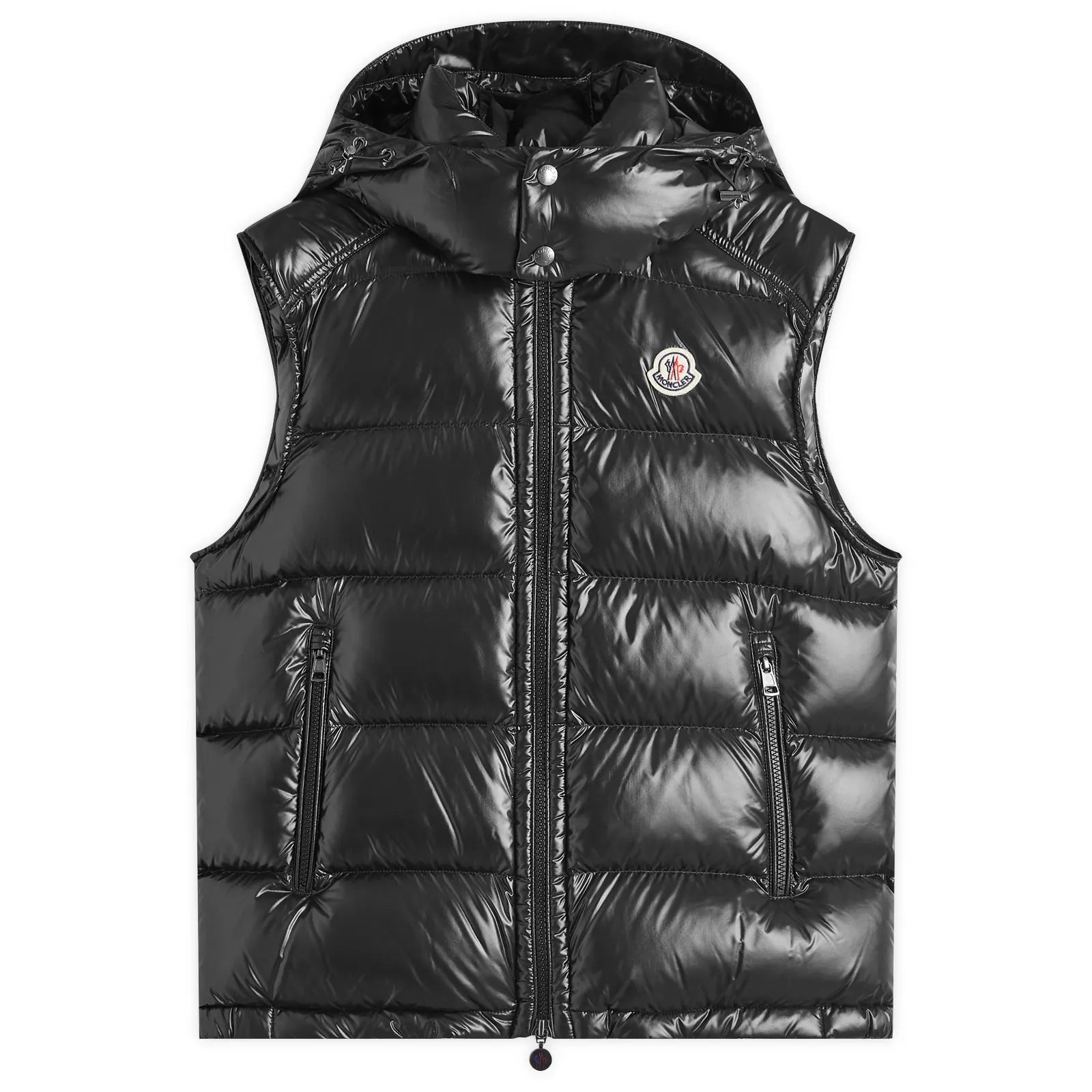 Moncler Hooded Puffer Vest – Premium Down Insulated for Cold Weather Performance