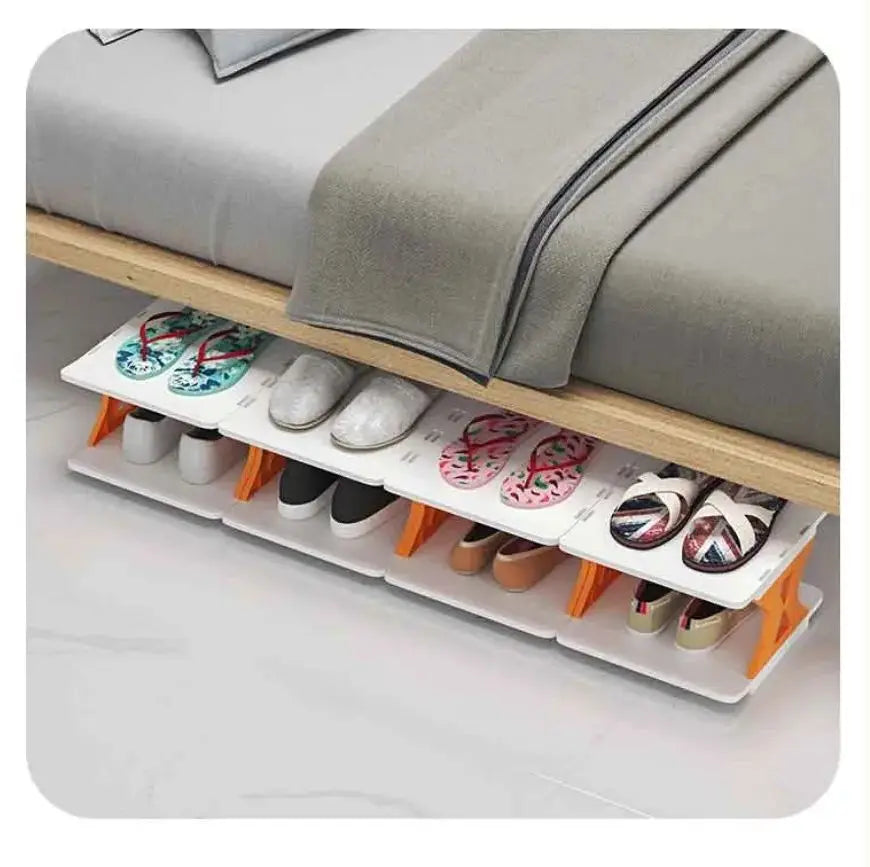 Tahoe Essentials Multi-Layer Plastic Shoe Rack – Organize with Style