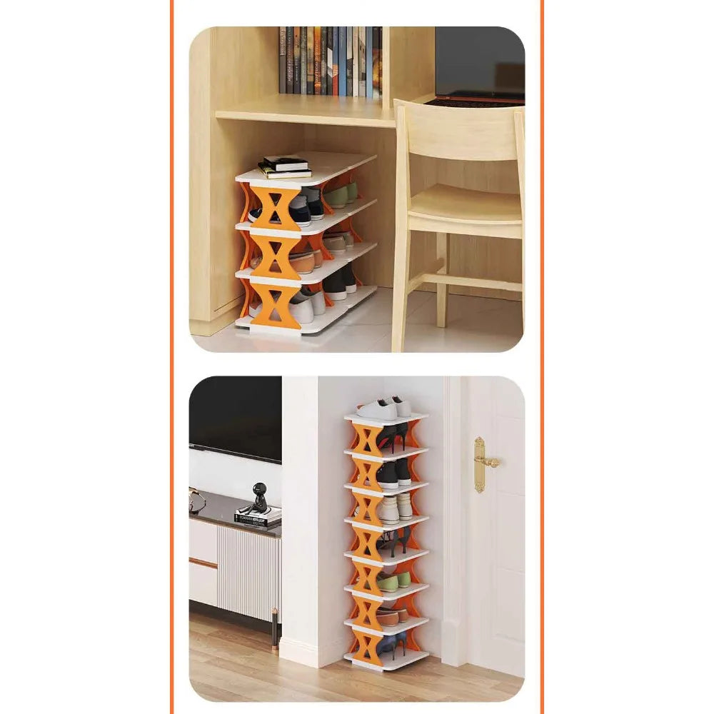 Tahoe Essentials Multi-Layer Plastic Shoe Rack – Organize with Style